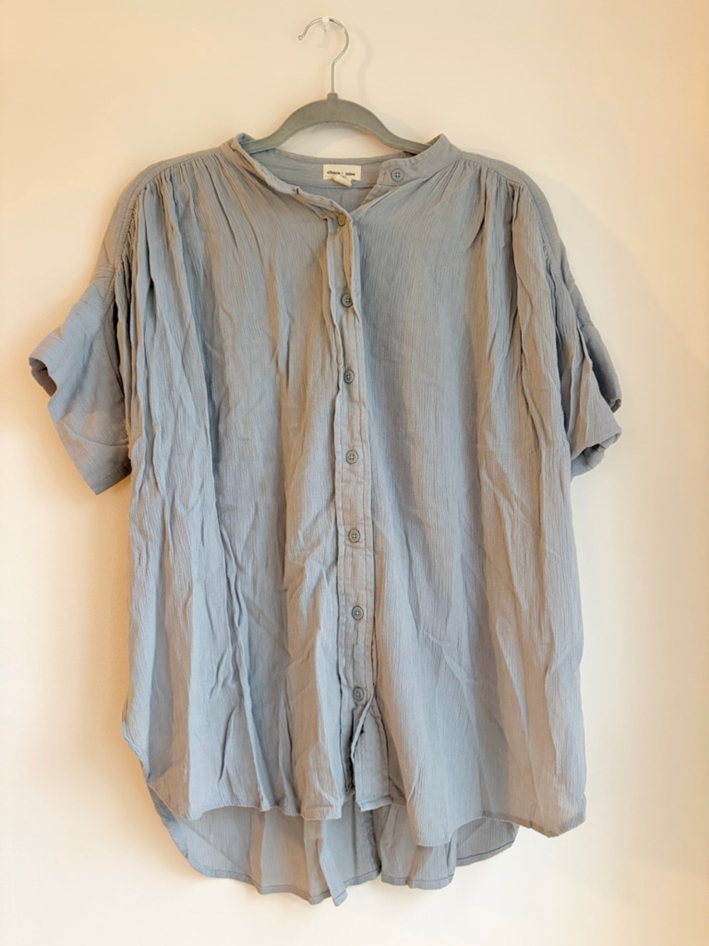 Silence and Noise Button-Up Top